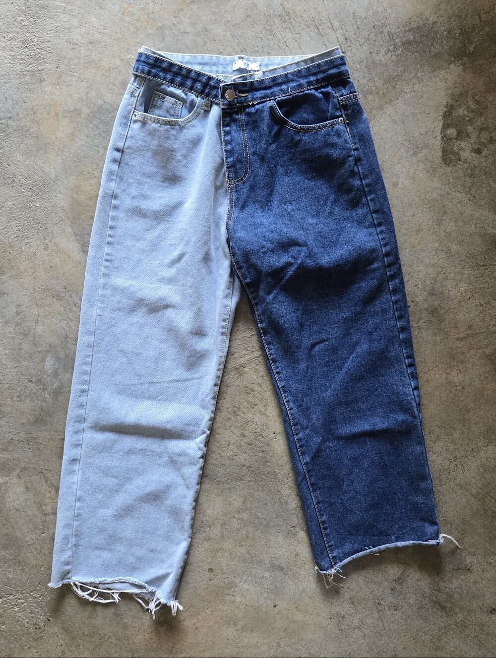 Two-Tone Avant Garde Jeans S M